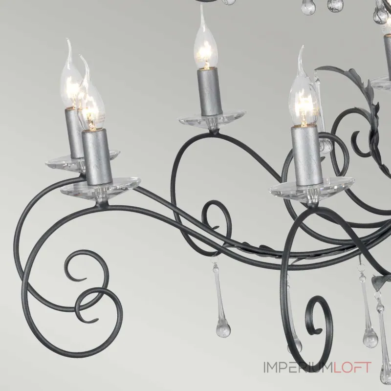 Люстра Elstead Lighting Amarilli AML15-BLK-SILVER Люстра Elstead Lighting Amarilli AML15-BLK-SILVER