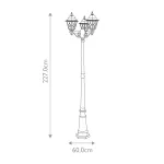 Фонарный столб Elstead Lighting Norfolk NR8-BLK