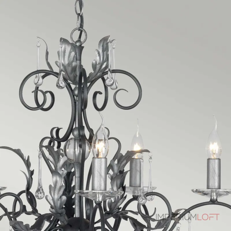 Люстра Elstead Lighting Amarilli AML15-BLK-SILVER Люстра Elstead Lighting Amarilli AML15-BLK-SILVER