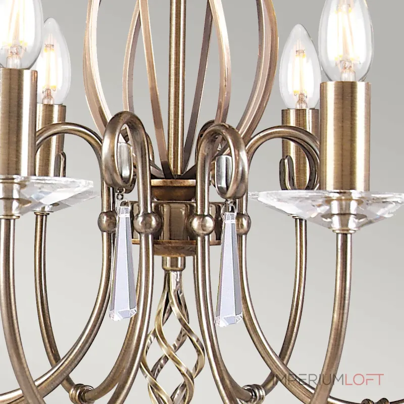 Люстра Elstead Lighting Aegean AG8-AGED-BRASS Люстра Elstead Lighting Aegean AG8-AGED-BRASS