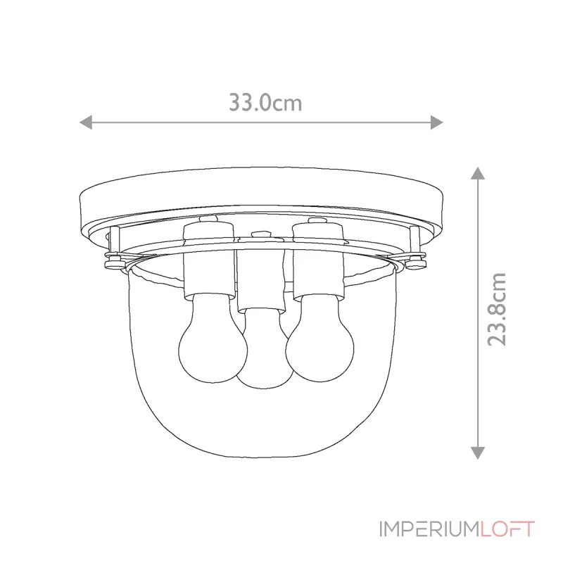 Потолочный светильник для ванной Quoizel Whistling QZ-WHISTLING-F-PC