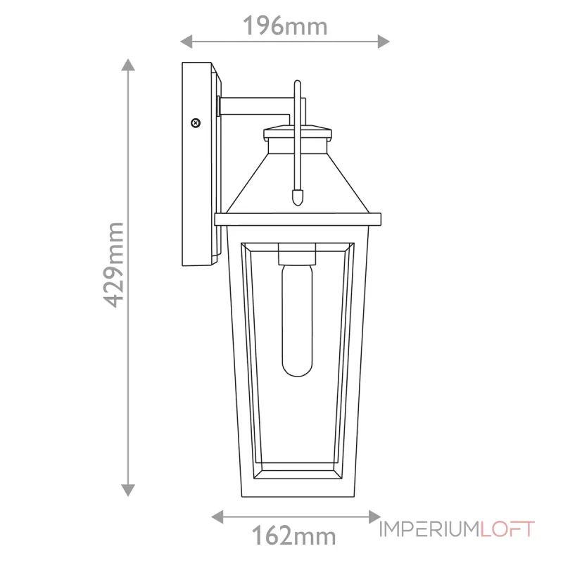 Настенный фонарь Quoizel Buckley QZ-BUCKLEY-M-MBK