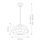 Подвесной светильник Hinkley Lotus QN-LOTUS-P-HBR