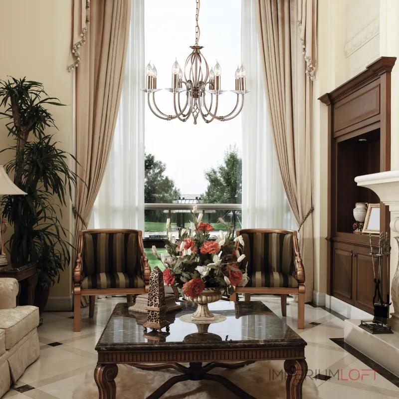 Люстра Elstead Lighting Aegean AG8-AGED-BRASS Люстра Elstead Lighting Aegean AG8-AGED-BRASS