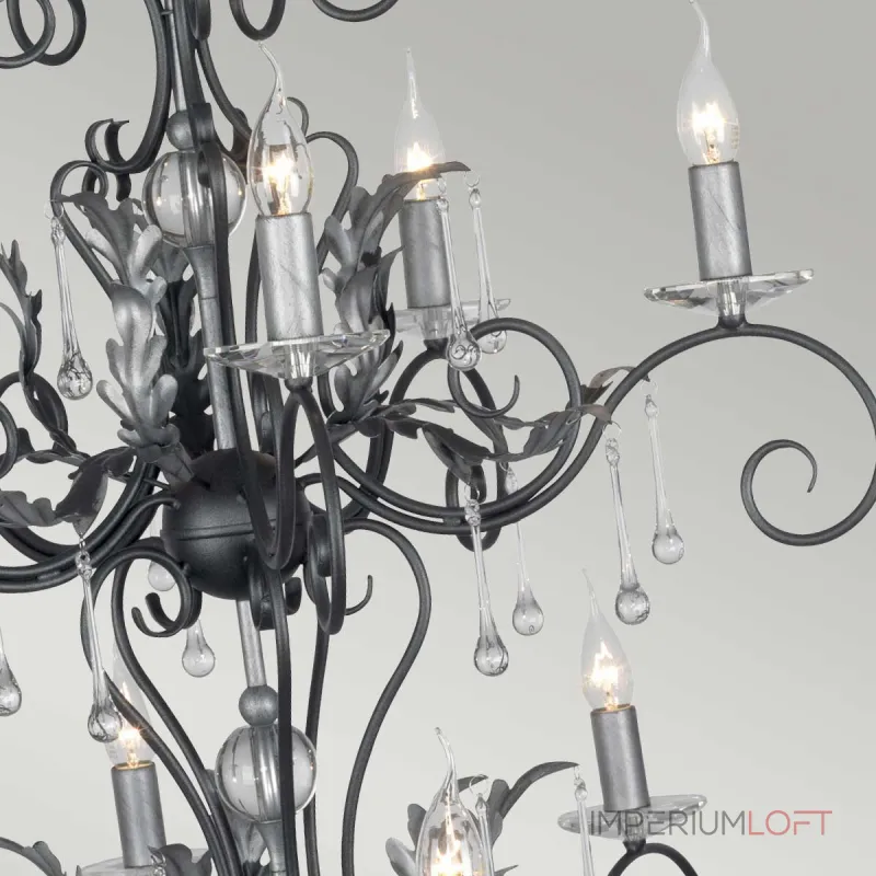Люстра Elstead Lighting Amarilli AML15-BLK-SILVER Люстра Elstead Lighting Amarilli AML15-BLK-SILVER