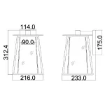 Настенный фонарь Hinkley Walker HK-WALKER2-M
