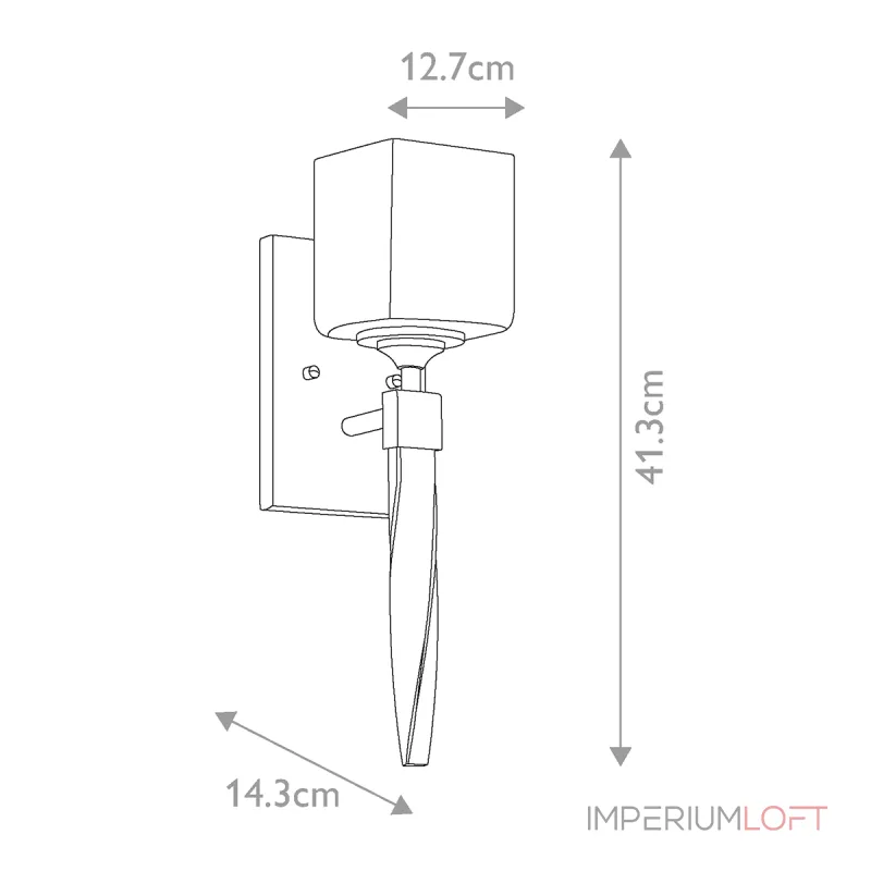 Бра для ванных комнат Kichler Marette KL-MARETTE1-PC Бра для ванных комнат Kichler Marette KL-MARETTE1-PC