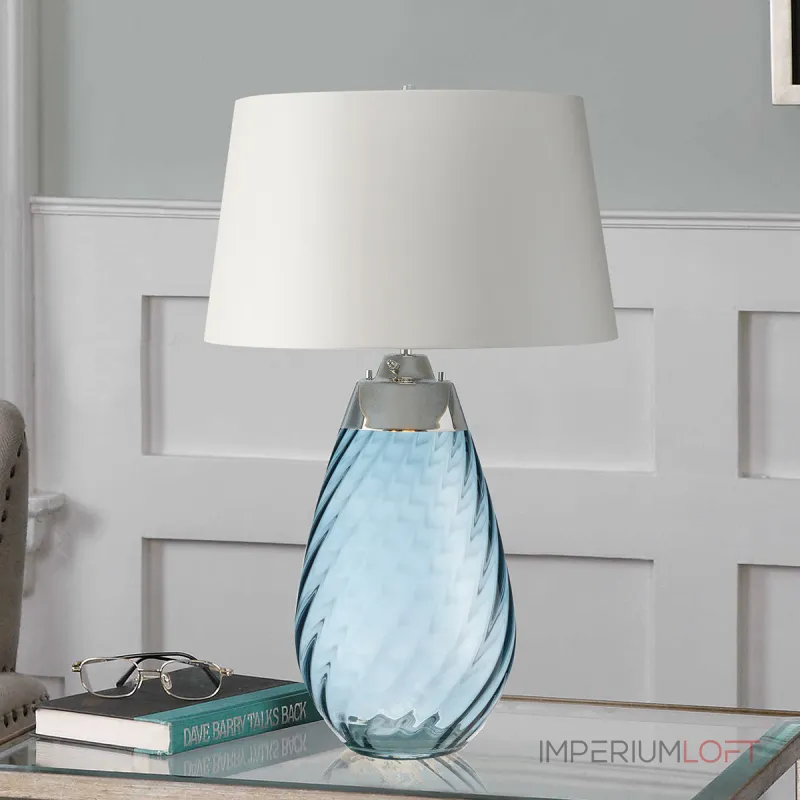 Настольная лампа Elstead Lighting Lena large LENA-TL-L-BLUE-OWSS Настольная лампа Elstead Lighting Lena large LENA-TL-L-BLUE-OWSS