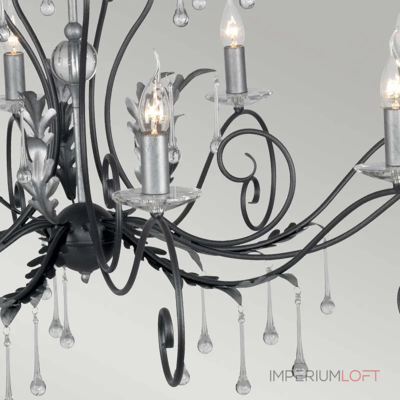 Люстра Elstead Lighting Amarilli AML15-BLK-SILVER Люстра Elstead Lighting Amarilli AML15-BLK-SILVER