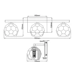 Бра для ванной Quoizel Regalia QN-REGALIA3-PC-BATH