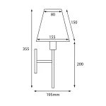 Бра Elstead Lighting Lucerne LUCERNE-1LT