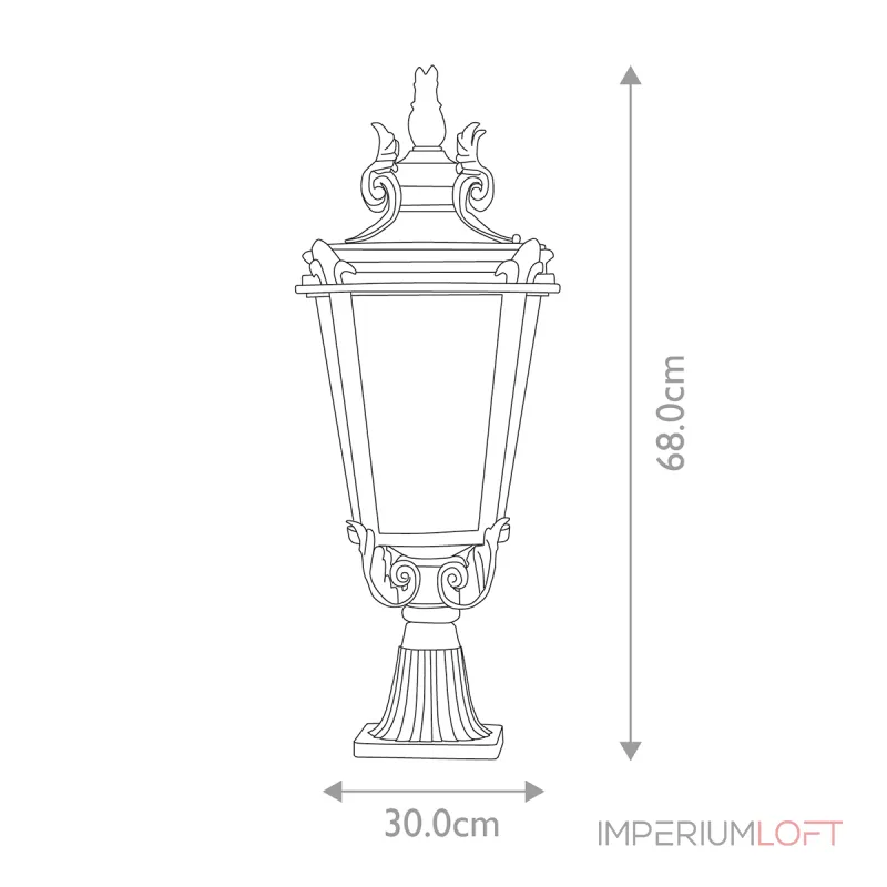 Фонарь-пьедестал Elstead Lighting Baltimore BT3-L Фонарь-пьедестал Elstead Lighting Baltimore BT3-L
