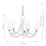 Люстра Elstead Lighting Carisbrooke CB5-BLACK