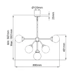 Люстра Elstead Lighting Kula KULA9