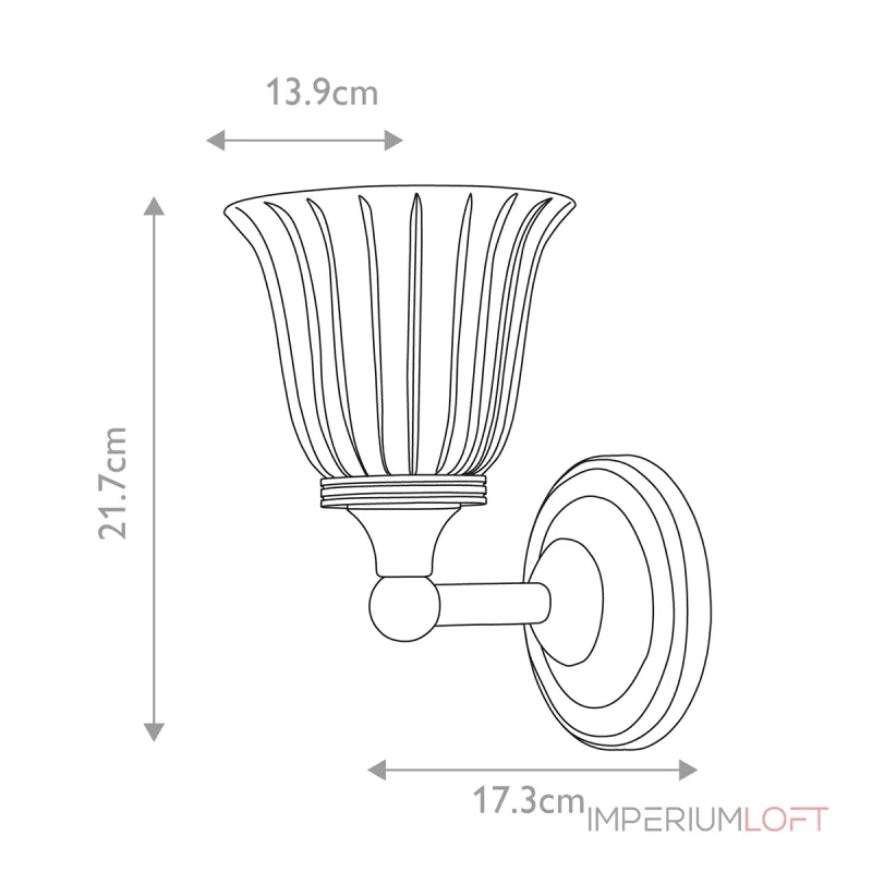 Бра для ванных комнат Elstead Lighting Austen BATH-AUSTEN1-PN