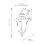 Настенный фонарь Elstead Lighting Chicago CC2-S-BK