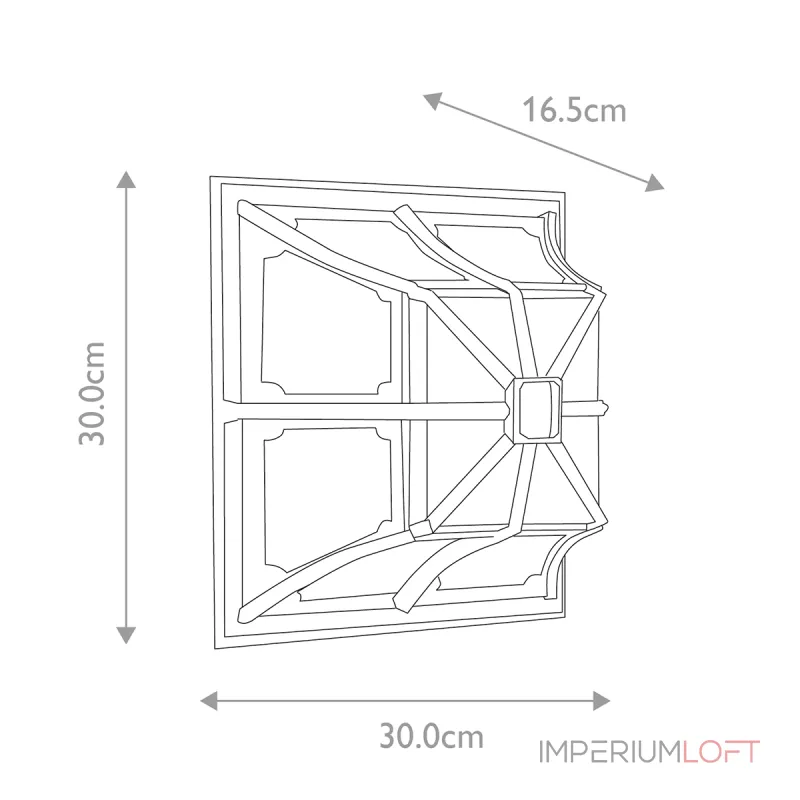 Потолочный фонарь Elstead Lighting Chapel CP12-BLACK