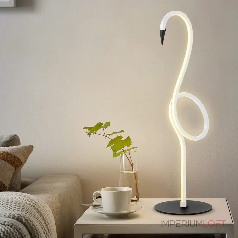 Настольная лампа Elstead Lighting Flamingo FLAMINGO-TL-WHT Настольная лампа Elstead Lighting Flamingo FLAMINGO-TL-WHT