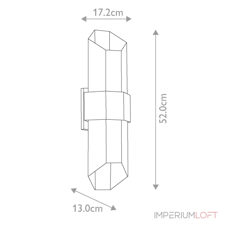 Настенный фонарь Quoizel Chasm QZ-CHASM-L-BKW