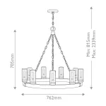 Подвесная люстра Hinkley Sawyer HK-SAWYER9-SQ