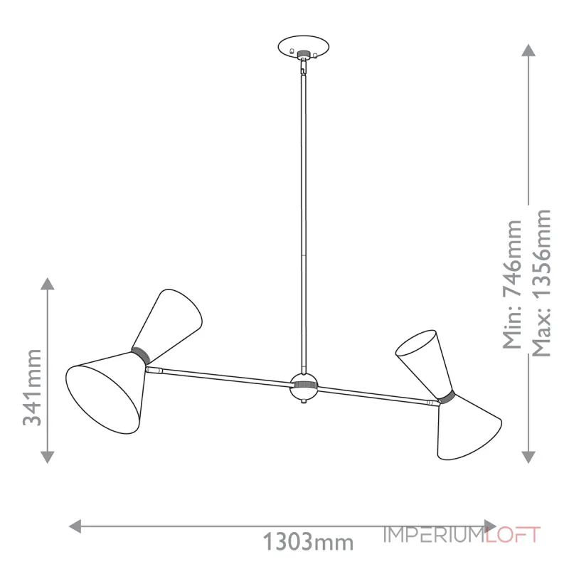 Люстра Kichler Phix KL-PHIX-2-LINEAR-CBB Люстра Kichler Phix KL-PHIX-2-LINEAR-CBB