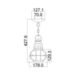 Подвесной фонарь Kichler Bridgepoint KL-BRIDGEPOINT8S-NBR