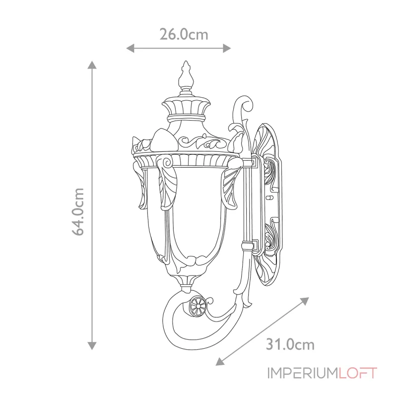 Настенный фонарь Elstead Lighting Philadelphia PH1-L-OB