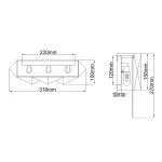 Бра Hinkley Zuma HK-ZUMA-3W-SBS