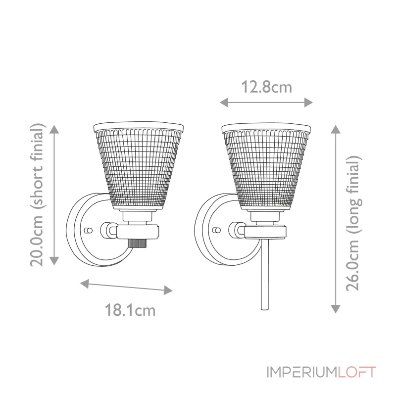 Бра для ванных комнат Elstead Lighting Gunnislake BATH-GUNNIS1-PC