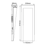 Настенный фонарь Hinkley Taper HK-TAPER-L-TBK