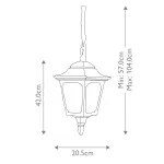 Подвесной фонарь Elstead Lighting Chapel CP9-BLACK