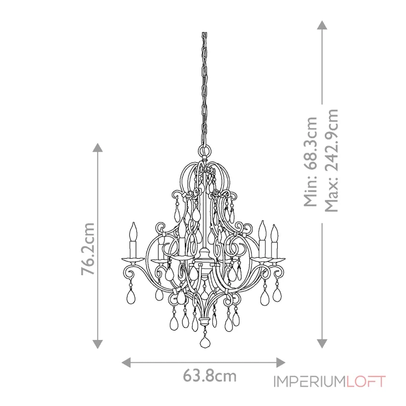 Люстра Feiss Chateau FE-CHATEAU6 Люстра Feiss Chateau FE-CHATEAU6