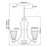 Люстра Kichler Kayva QN-KAYVA9-PN