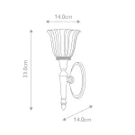 Бра для ванных комнат Elstead Lighting Dryden BATH-DRYDEN1-PB