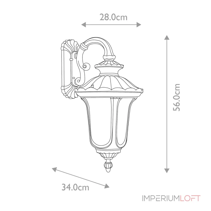 Настенный фонарь Elstead Lighting Chicago CC2-M-BK