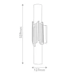 Бра для ванных комнат Elstead Lighting Marvele MARVELE-2WB-AB-OPAL