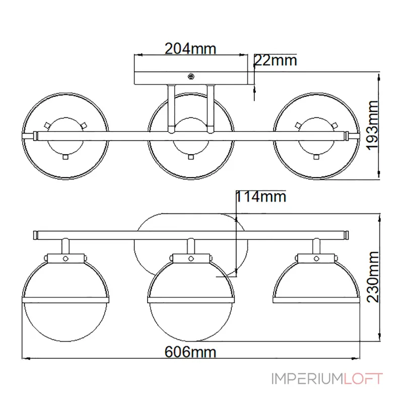 Бра для ванных комнат Hinkley Hollis HK-HOLLIS3-O-BK-BATH
