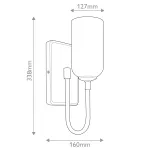 Бра для ванных комнат Kichler Solia KL-SOLIA-1W-CPZB