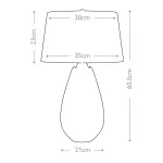 Настольная лампа Elstead Lighting Lena small LENA-TL-S-BLUE