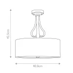 Потолочный светильник для ванной комнаты Elstead Lighting Falmouth BATH-FALMOUTH-SF-PC