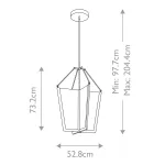 Подвесной светильник Kichler Calters QN-CALTERS-P-L-CG