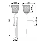 Бра для ванных комнат Elstead Lighting Verity BATH-VERITY-BB