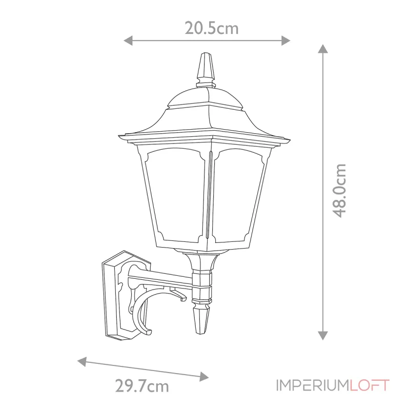 Настенный фонарь Elstead Lighting Chapel CP1-BLACK