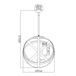 Подвесной фонарь Hinkley Carson HK-CARSON-3P