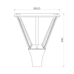 Фонарный столб Natural Concepts Dwell NC-105013-48W-SB