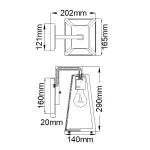Настенный фонарь Kichler Delison KL-DELISON-S-RZ