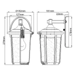Настенный фонарь Kichler Fairfield QN-FAIRFIELD-M-BK