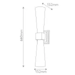 Бра для ванных комнат Elstead Lighting Kristy KRISTY-2WB-DG-OPAL