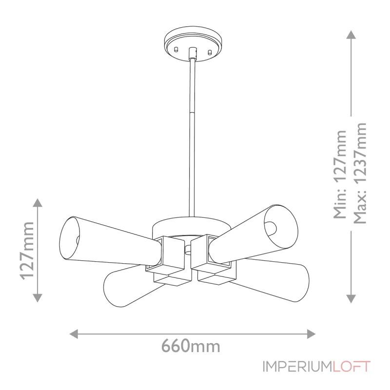 Потолочный светильник Elstead Lighting Kristy KRISTY-4P-DG-OPAL