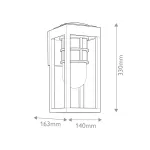 Настенный фонарь Kichler Hone KL-HONE-S-BKT